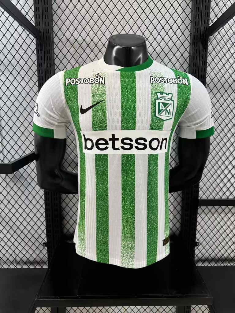 25 26 Atletico Nacional Medellin home Player version S-4XL 25 26 国民竞技 主场 球员
