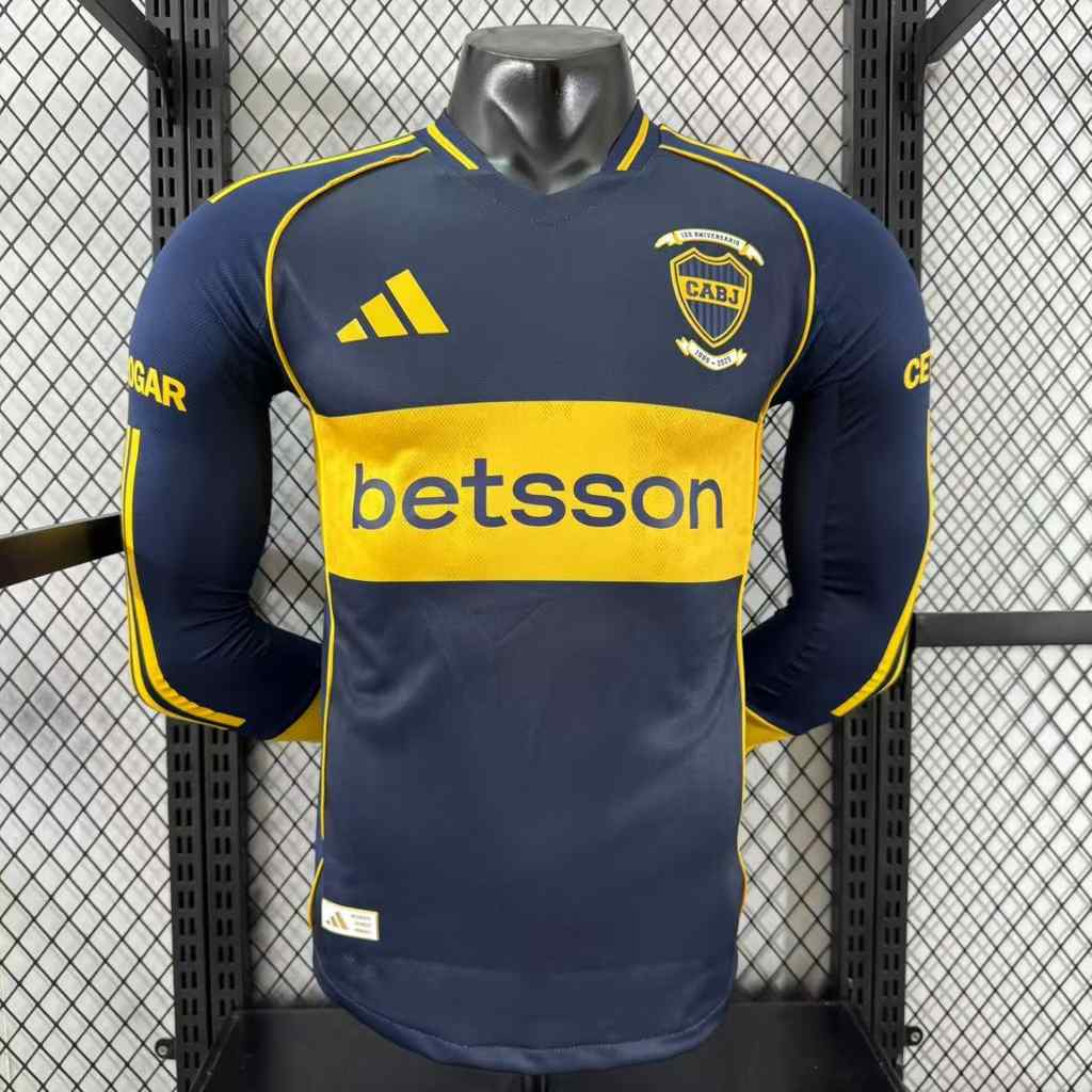 25 26 Boca home long sleeves player version 25 26 博卡 主场 长袖 球员