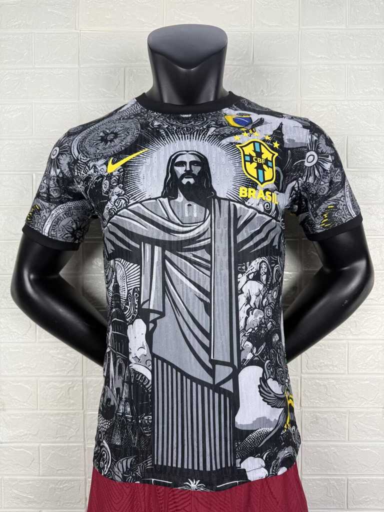 25 26 Brazil player version 25 26 巴西 女神 灰色 球员 S-4XL