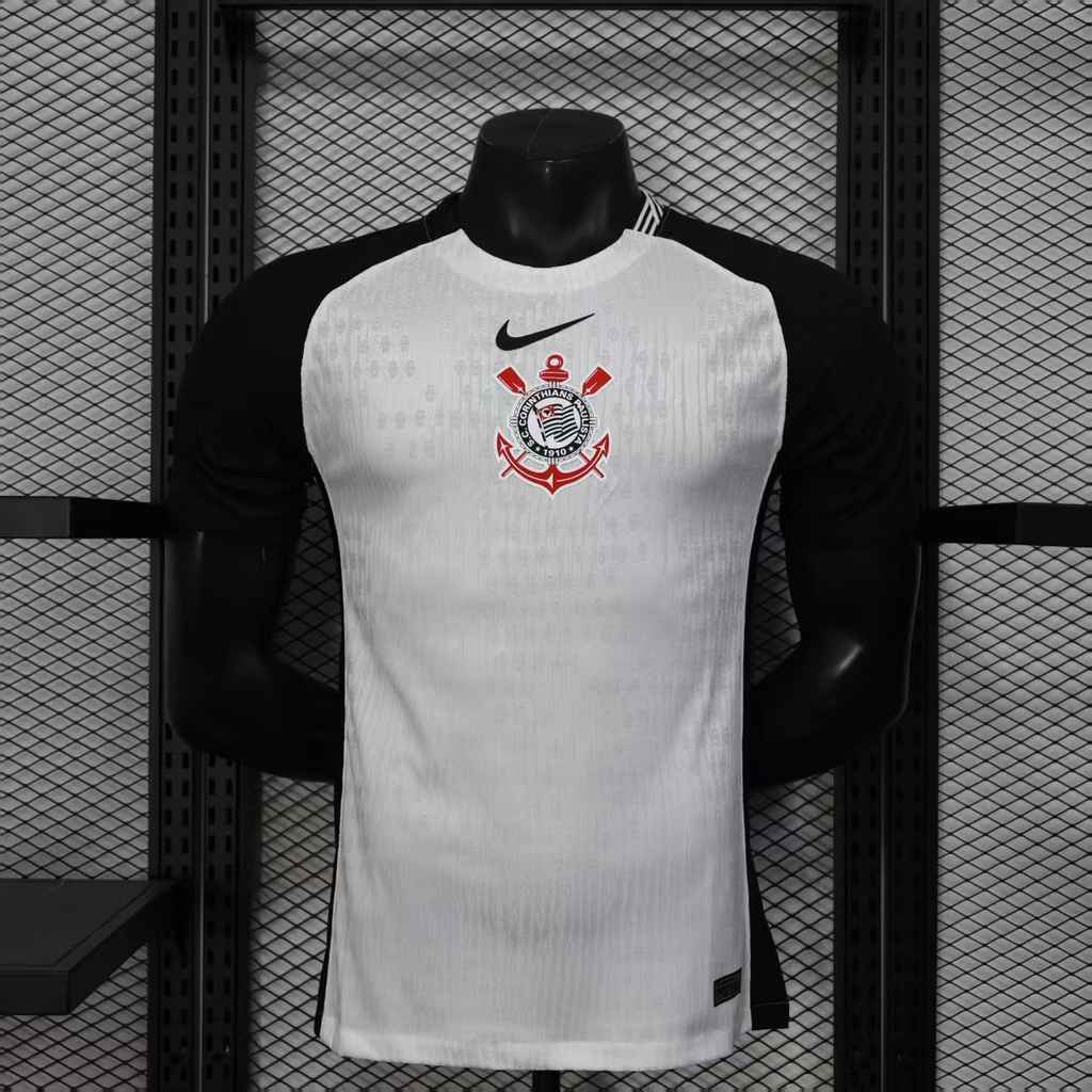 25 26 Corinthians home white player version size S-2XL 25 26 科林蒂安 主场 球员