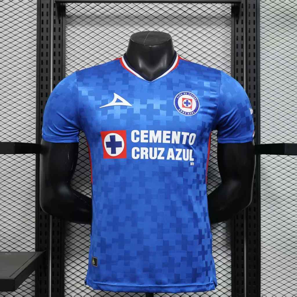 25 26 Cruz Azul home player version size S-2XL 25 26 蓝十字 主场 球员