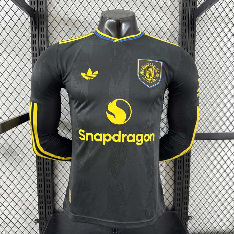 25 26 Man united third away long sleeves player version size S-3XL 25 26 曼联 二客 长