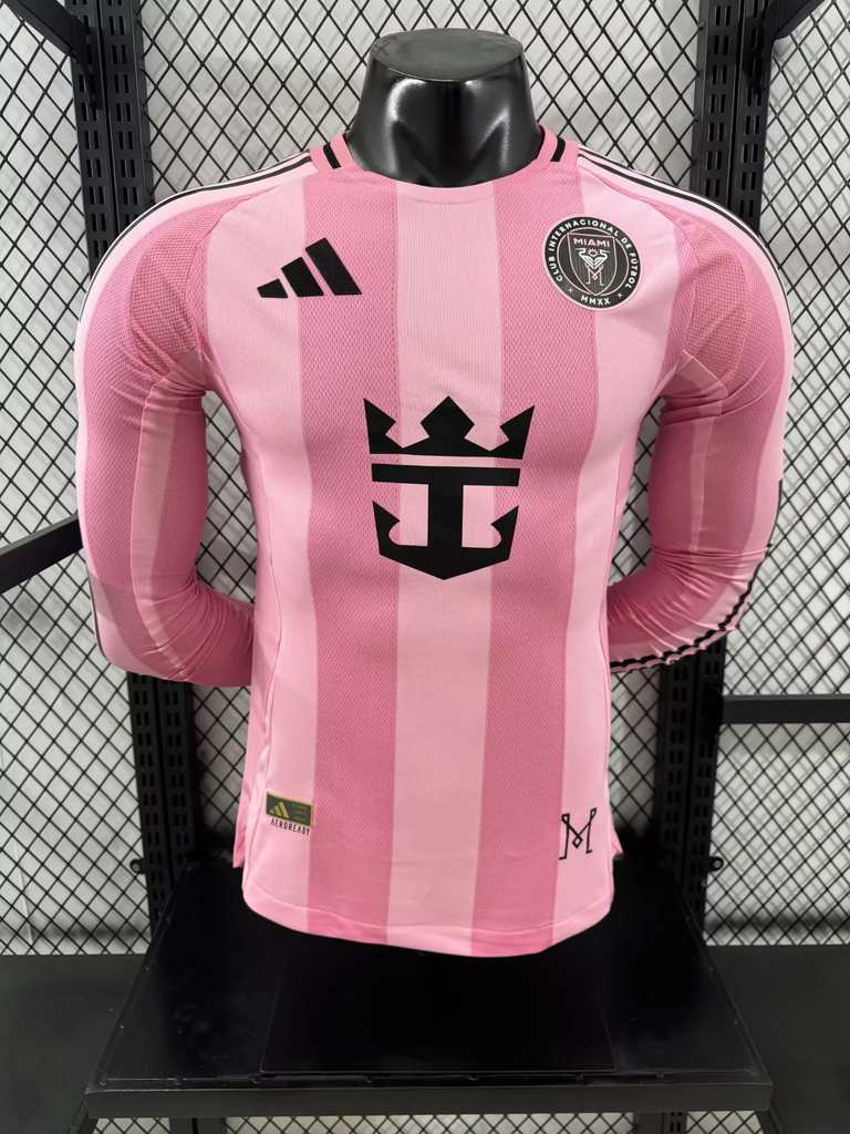 25 26 Miami home long sleeves player version size S-2XL 25 26 迈阿密 主场 长袖 球员