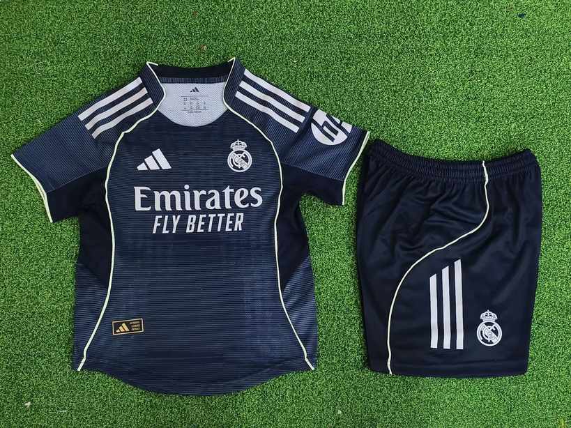 25 26 Real Madrid away player version kids kit 25 26 皇马 客场 球员 儿童套装