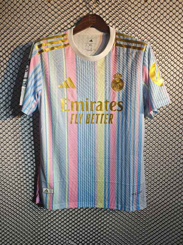 25 26 Real Madrid special version pink blue player versionsize S-2XL 25 26 皇马 特别