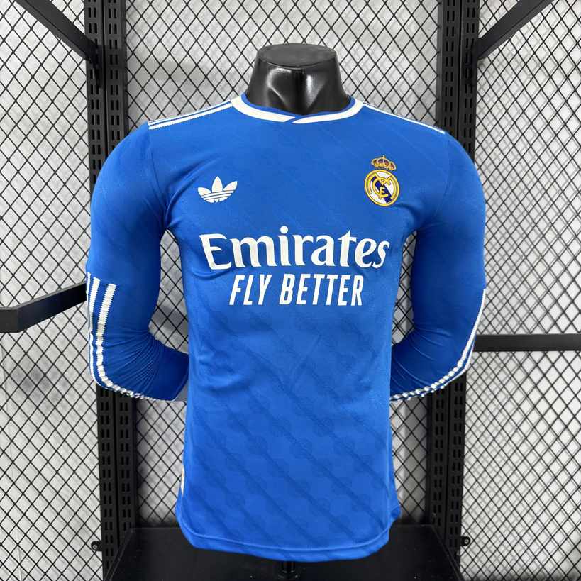 25 26 Real Madrid third away long sleeves player version size S-3XL 25 26 皇马 二客