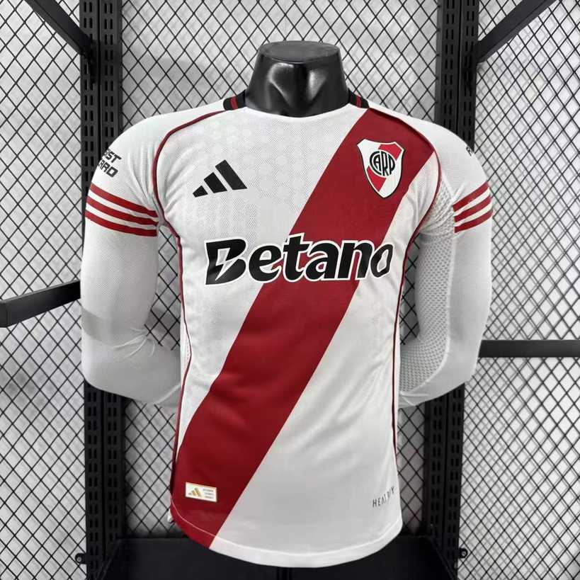 25 26 River plate home player version long sleeves 25 26 河床 主场 长袖 球员 S-4XL