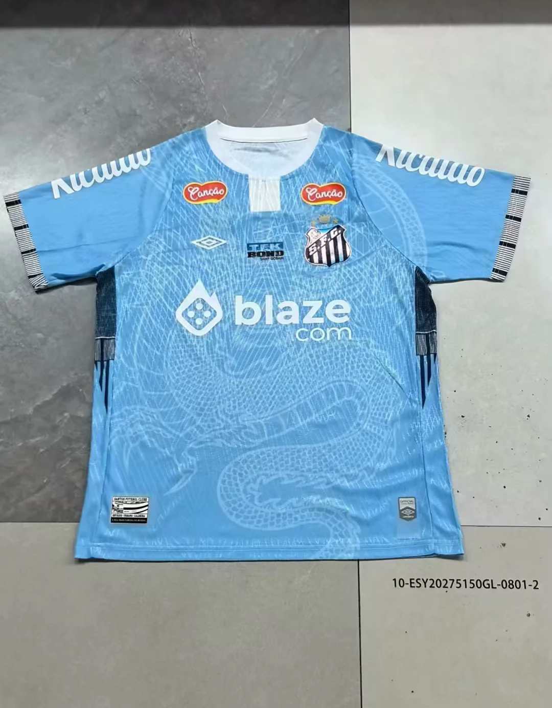 25 26 Santos special version blue player version size M-3XL 25 26 桑托斯 特别版 球员