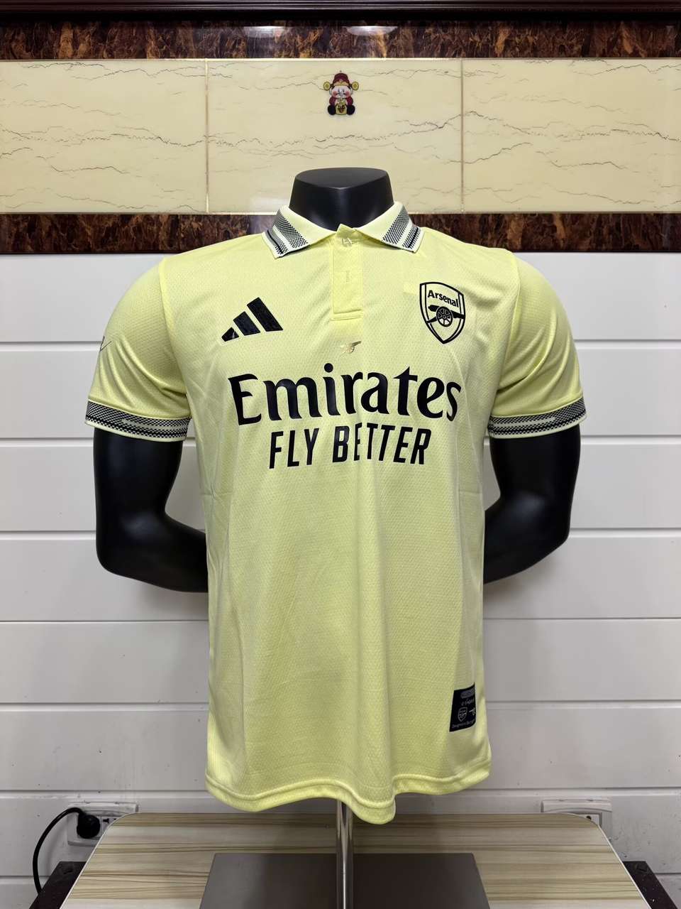 26 27 Arsenal Polo Light Yellow player version 26 27 阿森纳 POLO 浅黄色 球员