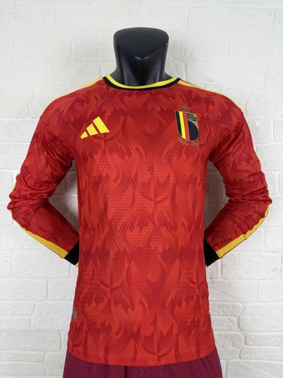 26 27 Belgium Home Long sleeve player version 26 27 比利时 主场 长袖 球员