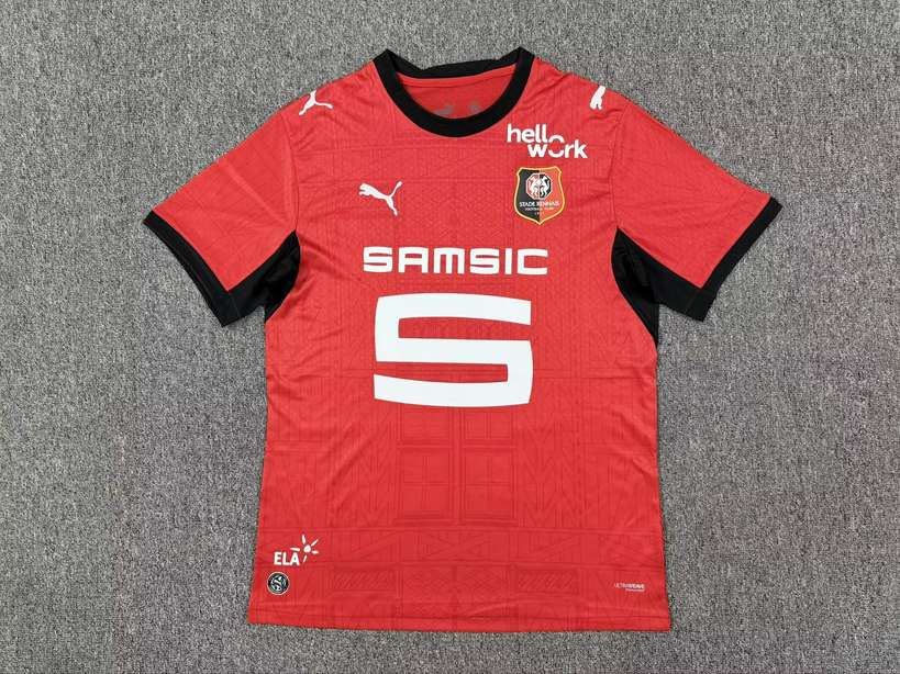 26 27 Stade Rennais Home player version 26 27 雷恩 主场 球员 S-2XL