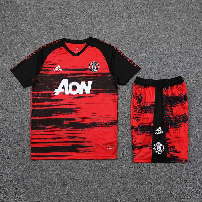 20-21 MNU black and red training suit