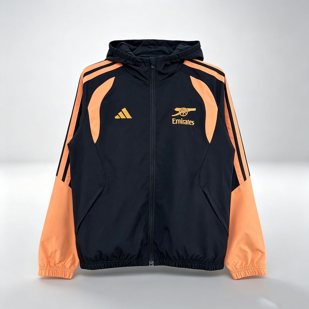 2026/27 Arsenal Black Windbreaker Jacket S-2XL