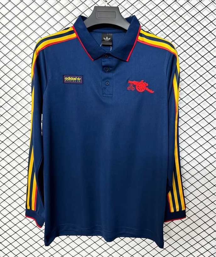 2026/27 Arsenal Dark Blue Retro Model Long Sleeve Soccer Jersey S-4XL