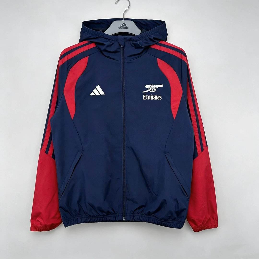 2026/27 Arsenal Dark Blue Windbreaker Jacket S-2XL