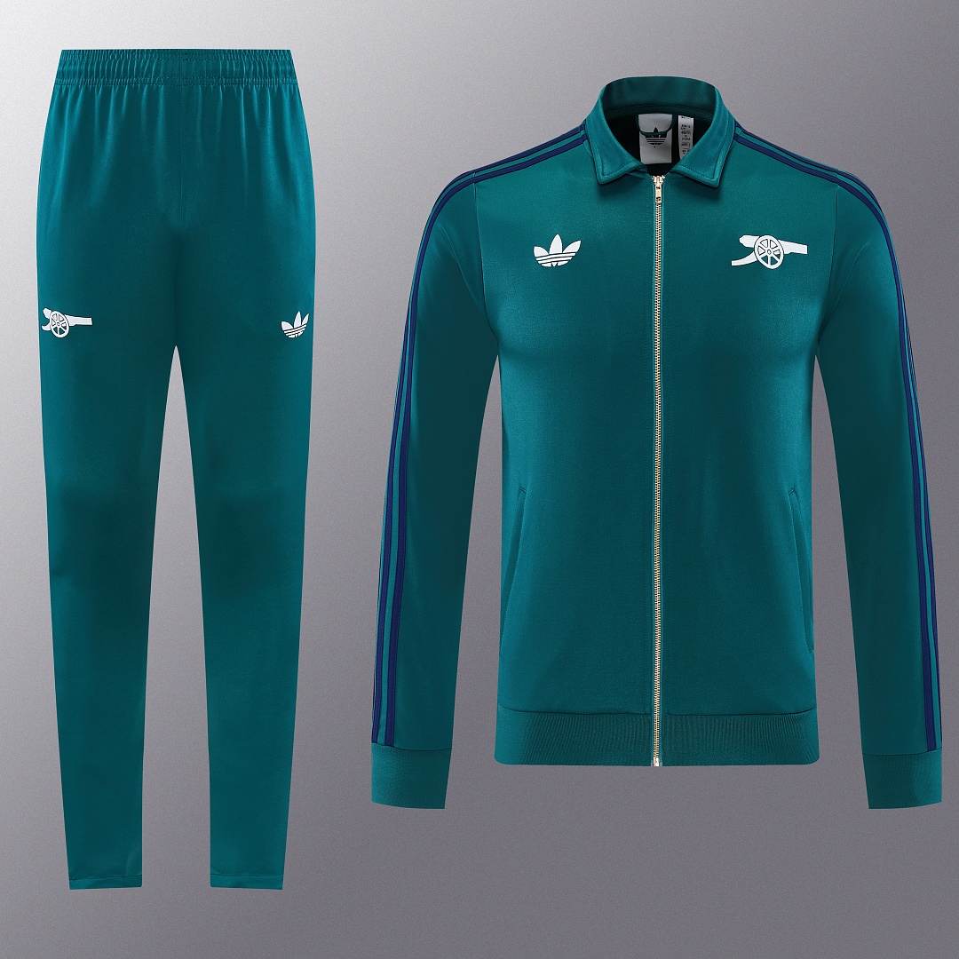 Veste Arsenal vert — 2026/27 · Manches longues · tailles S–XXL