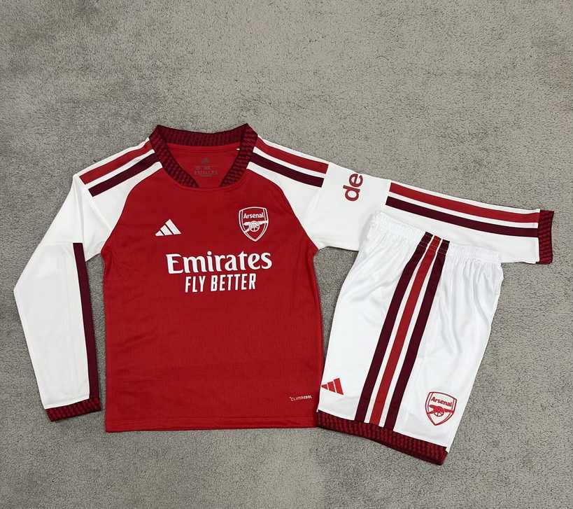 2026/27 Arsenal Home Long Sleeve Kids Kit 16-28