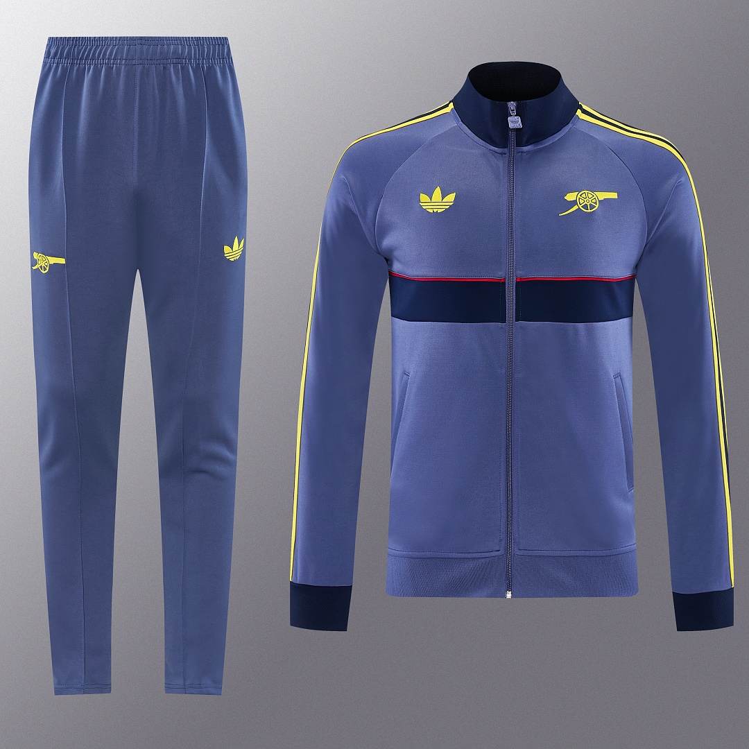2026/27 Arsenal Slate Blue Long Sleeve Jacket Suit S-XXL