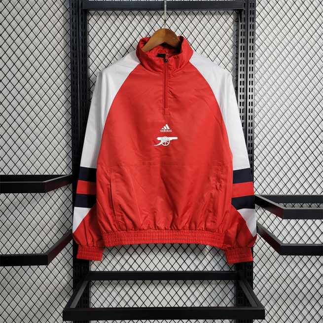 Coupe-vent 23-24 ASN rouge avec blanc manches