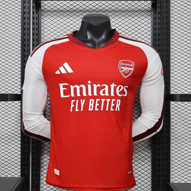 Ensemble de football 26-27 joueur Arsenal petit prix vente en gros Yupoo — Domicile · Version joueur · Manches longues · tailles S–3XL
