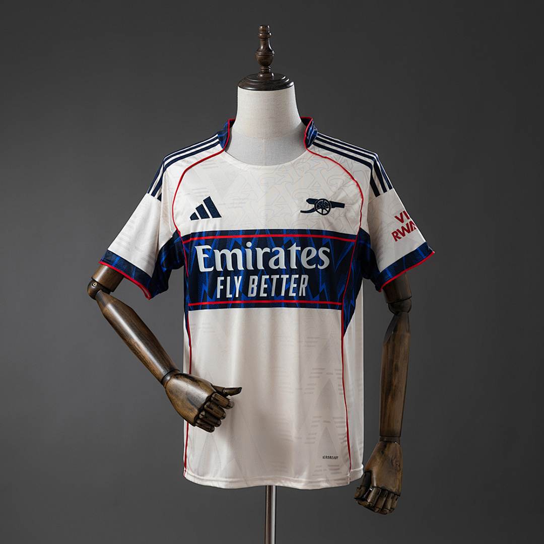 Maillot de football Arsenal 25/26 avant-match- beige — tailles S–XXL