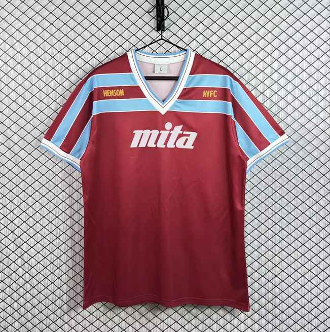 1985/87 Aston Villa Home Retro Soccer Jersey S-2XL