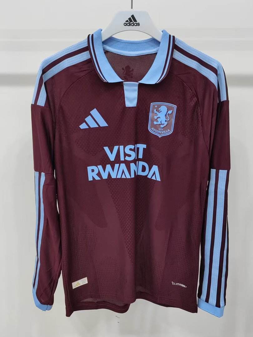2026/27 Aston Villa Home Long Sleeve Soccer Jersey S-2XL