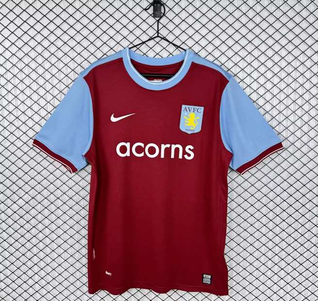Maillot de football Aston Villa — 2009/10 · Domicile · Rétro