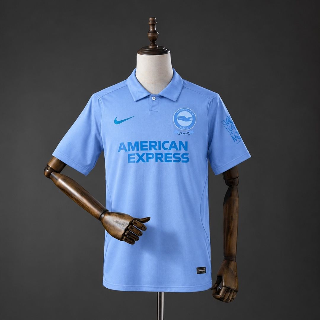Maillot de football Brighton & Hove Albion bleu clair 125e anniversaire édition spéciale — 2026/27 · tailles S–4XL