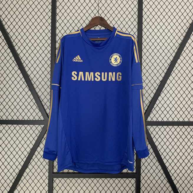 12-13 Chelsea Retro long sleeve  Home S-XXL