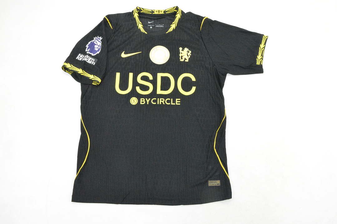2026/27 Chelsea Away Black Soccer Jersey With Sponsors S-4XL