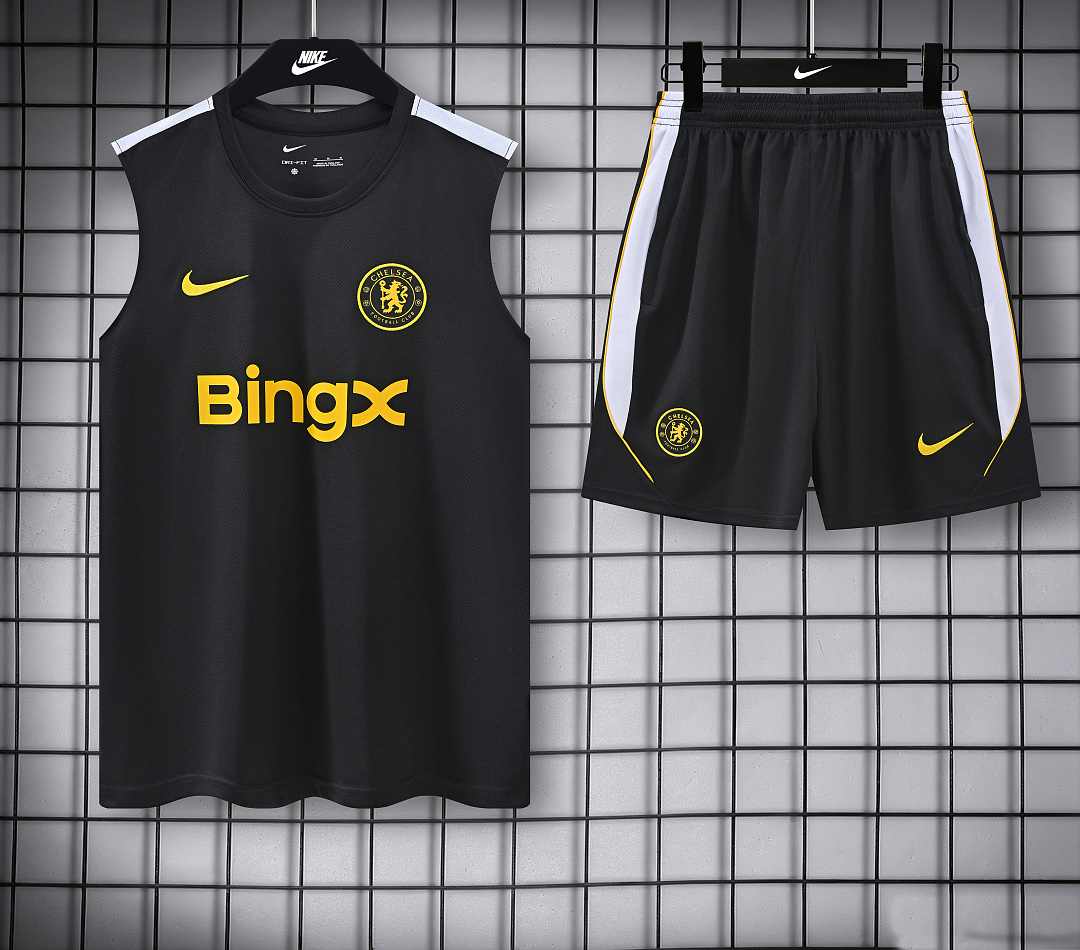 Débardeur Chelsea noir — 2026/27 · tailles S–2XL