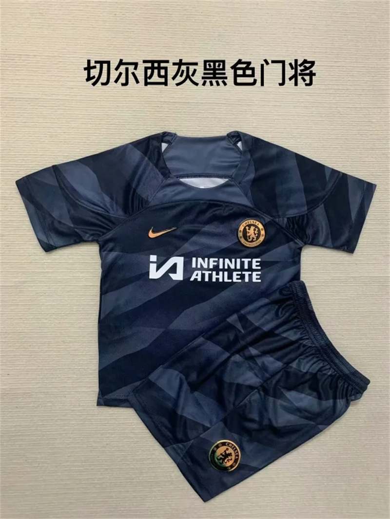23-24 CHE Black Goalkeeper kit