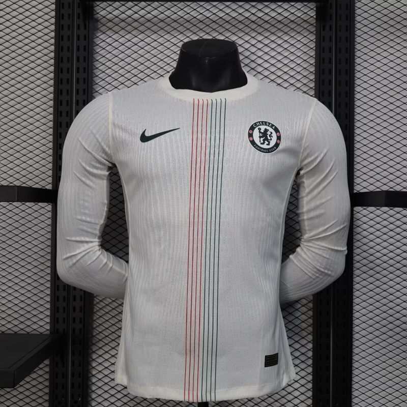 Chelsea 2025/26 extérieur à manches longues version joueur taille S-2XL