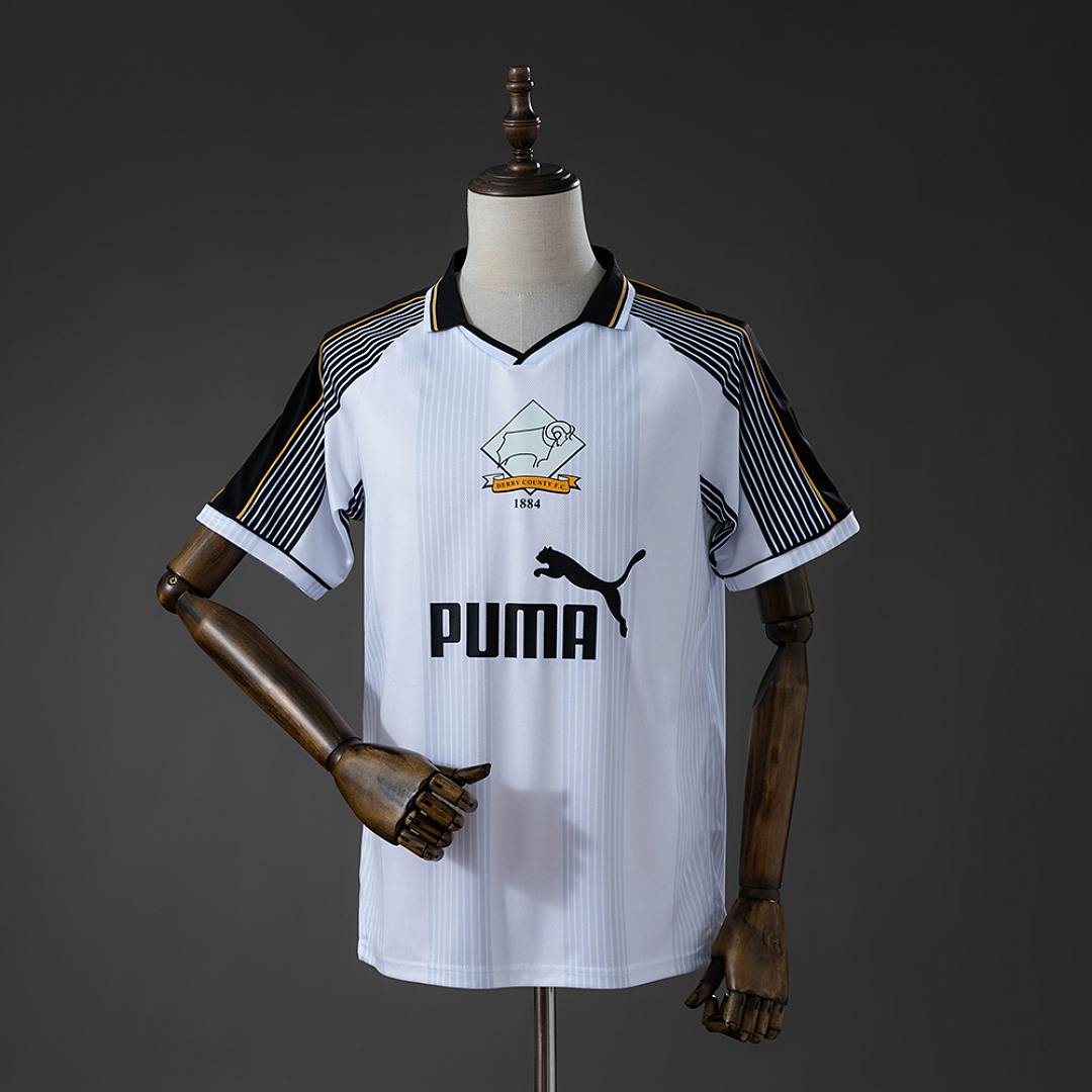 Maillot de football Derby County — 1995/96 · Domicile · Rétro · tailles S–2XL