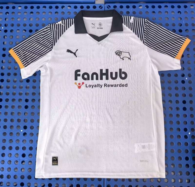 25-26 Derby County Home soccer jersey