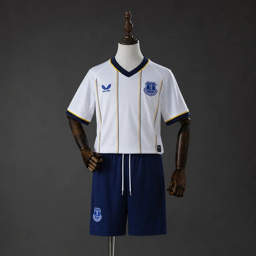 2026/27 Everton Away Kids Kit Soccer Jersey 16-28