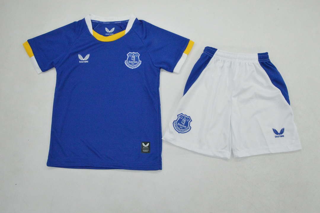 Ensemble de football enfant Everton — 2026/27 · Domicile · tailles 16–28