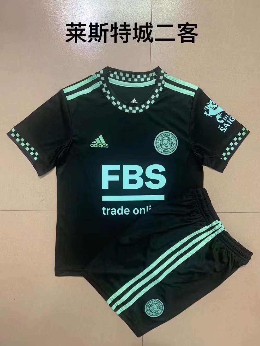 22-23 Leicester City away kids kit
