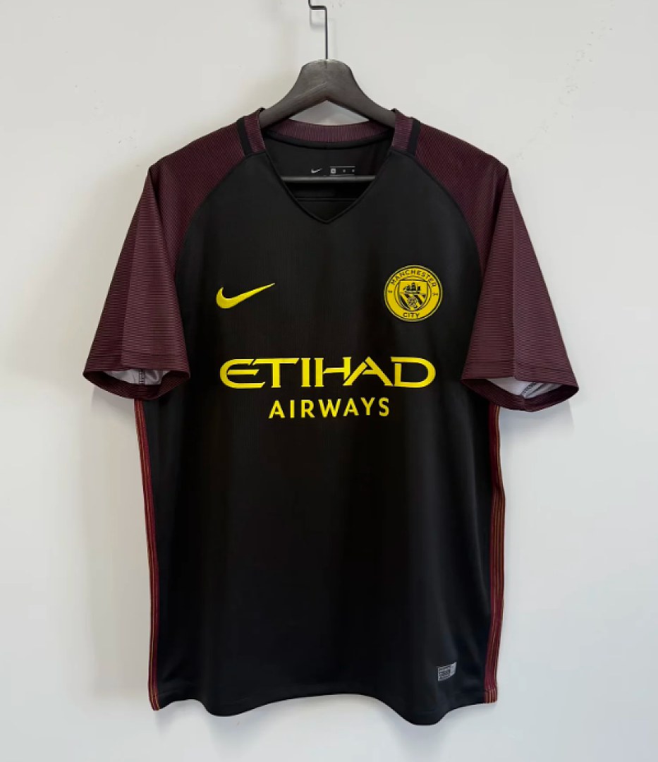 2016/17 Manchester City Away Retro Soccer Jersey S-XXL