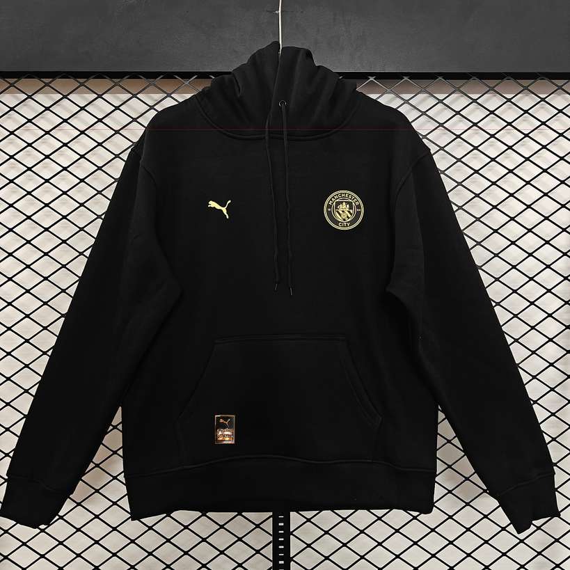 2026/27 Manchester City Black Gold Hoodie S-2XL