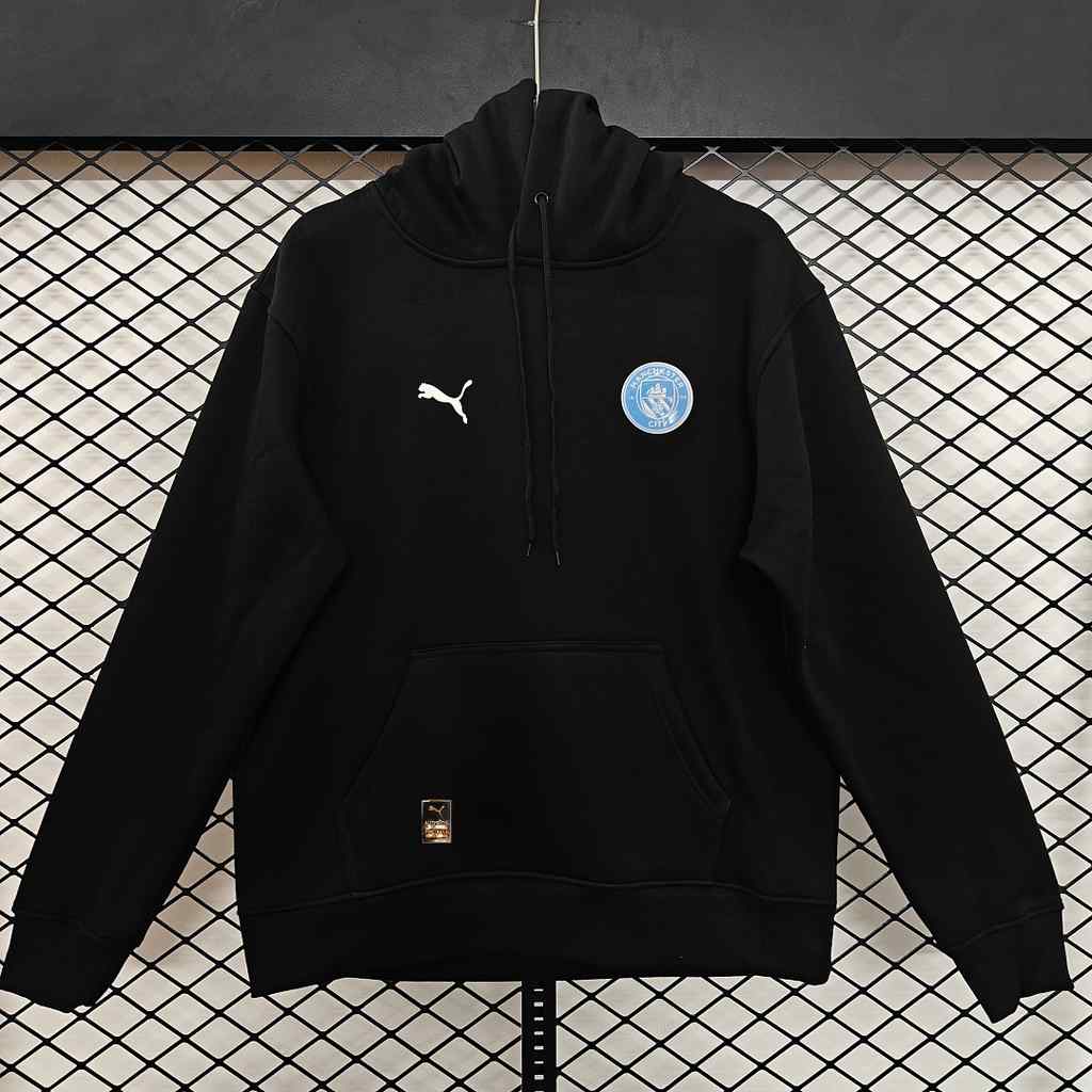 2026/27 Manchester City Black Light Blue Hoodie S-2XL