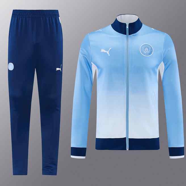 2026/27 Manchester City Blue Long Sleeve Jacket Suit S-XXL