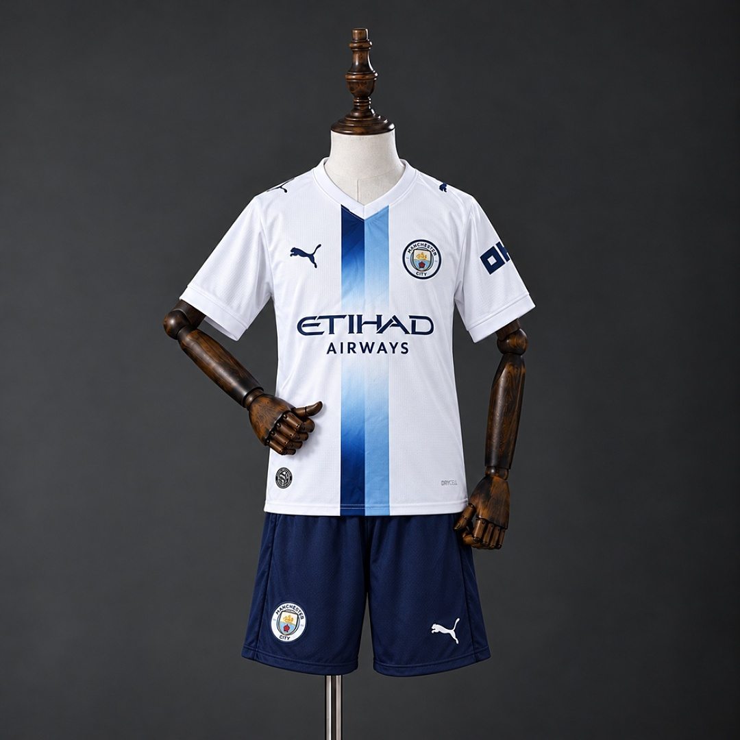 2026/27 Manchester City Third Away Kids Kit Soccer Jersey 16-28