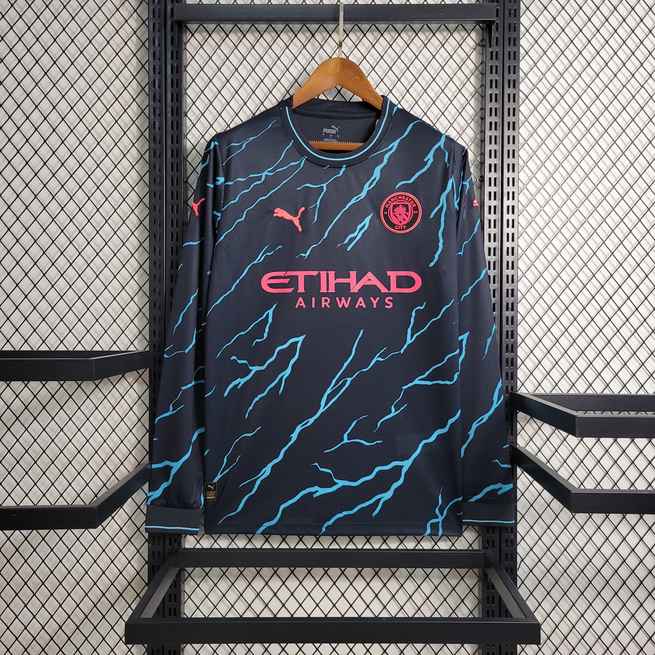 Maillot de football 23-24 MCI — Extérieur · Manches longues