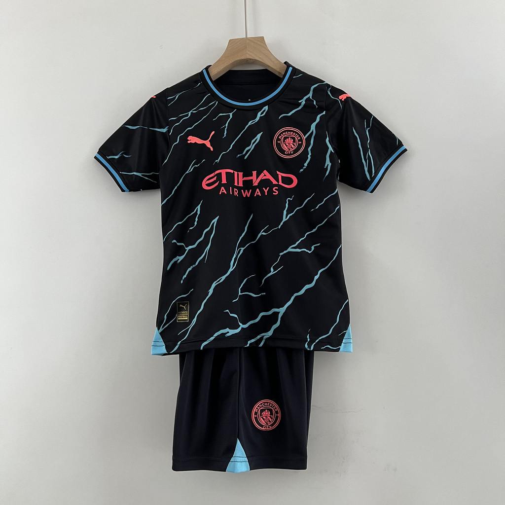 23-24 MCI third away kid kit size 16-28