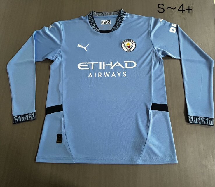 24-25 MCI home long sleeve jersey