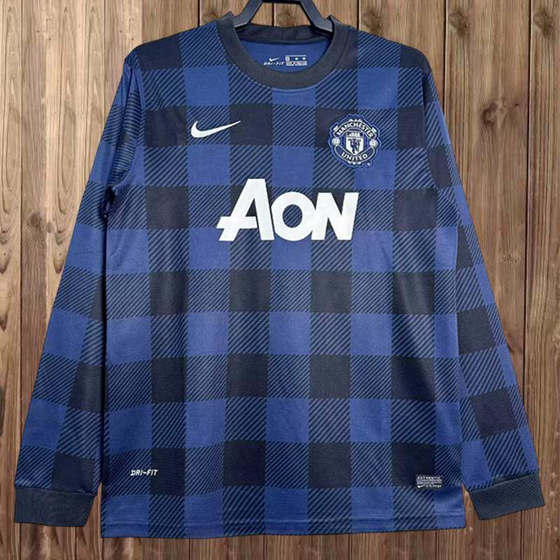 13-14 MNU away retro long sleeve jersey