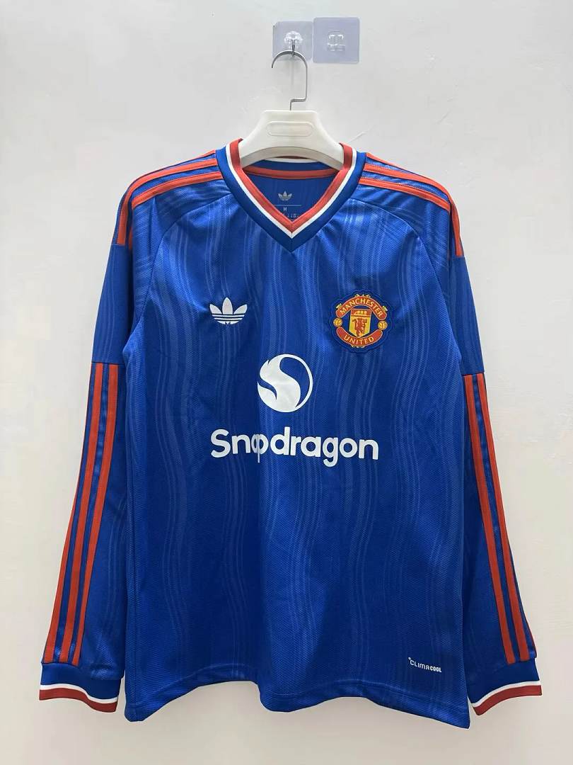 2026/27 Manchester United Away Long Sleeve Soccer Jersey S-4XL
