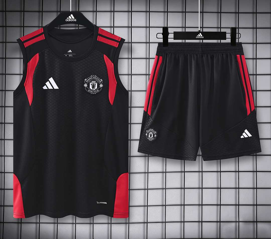 Débardeur Manchester United noir — 2026/27 · tailles S–2XL